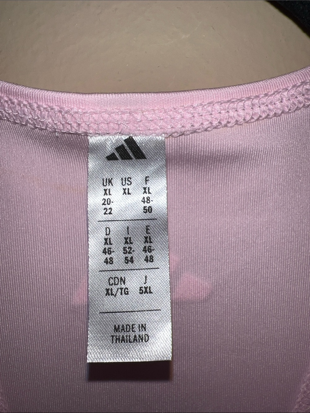Addidas Light Pink Racerback Performance Tank Top - Picture 5 of 5